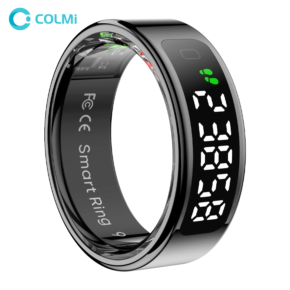 Smart Ring Health - COLMI R12 แหวนอัจฉริยะพร้อมหน้าจอแสดงผลและระบบสัมผัส, ผู้จัดการสุขภาพ, การชาร์จแบบไร้สาย, กันน้ํา