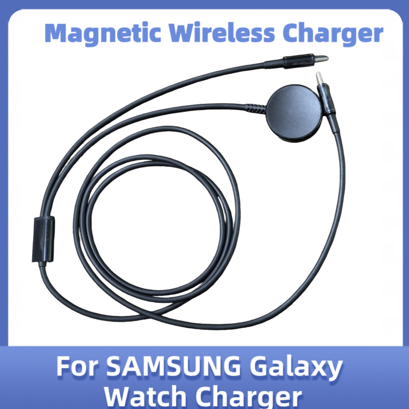 Magnetic Charging Cable - Type-C 2-in-1 สายชาร์จฐานโลหะไร้สายแบบแม่เหล็กสำหรับซัมซุงกาแล็กซี่วอทช์ 8/7/6/5/5 โปรเครื่องชาร์จสมาร์ทวอทช์ทดแทน