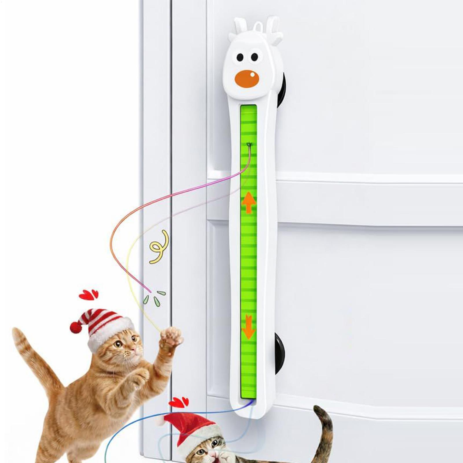 Kitchen Electronics Gadgets - ของเล่นแมวอิเล็กทรอนิกส์แบบติดผนัง เชือกบินได้ ของเล่นฝึกฝนแบบอินเทอร์แอคทีฟ ชาร์จไฟได้ ของเล่นเสริมสร้างพัฒนาการสำหรับแมว สำหรับใช้ในบ้าน