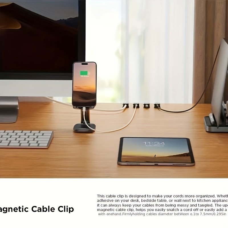 คลิปหนีบสายแม่เหล็ก PP 6/12 ชิ - Magnetic Charging Cable บทวิจารณ์และราคา