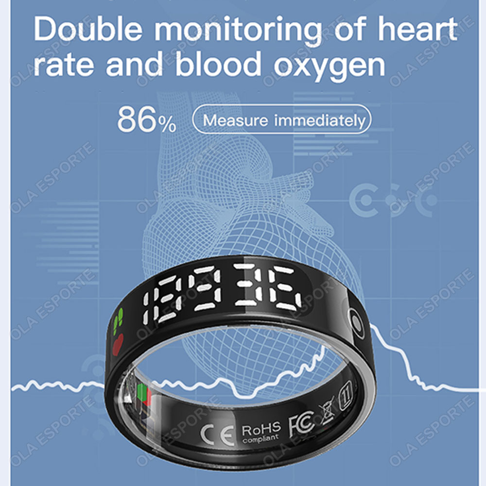 แหวนสมาร์ท SR08 พร้อมกล่องชาร์ - Smart Ring Health บทวิจารณ์และราคา