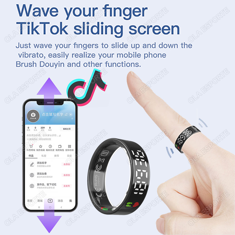 แหวนสมาร์ท SR08 พร้อมกล่องชาร์ - Smart Ring Health บทวิจารณ์และราคา