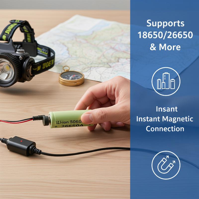 เครื่องชาร์จแบตเตอรี่ลิเธียมแบ - Magnetic Charging Cable บทวิจารณ์และราคา