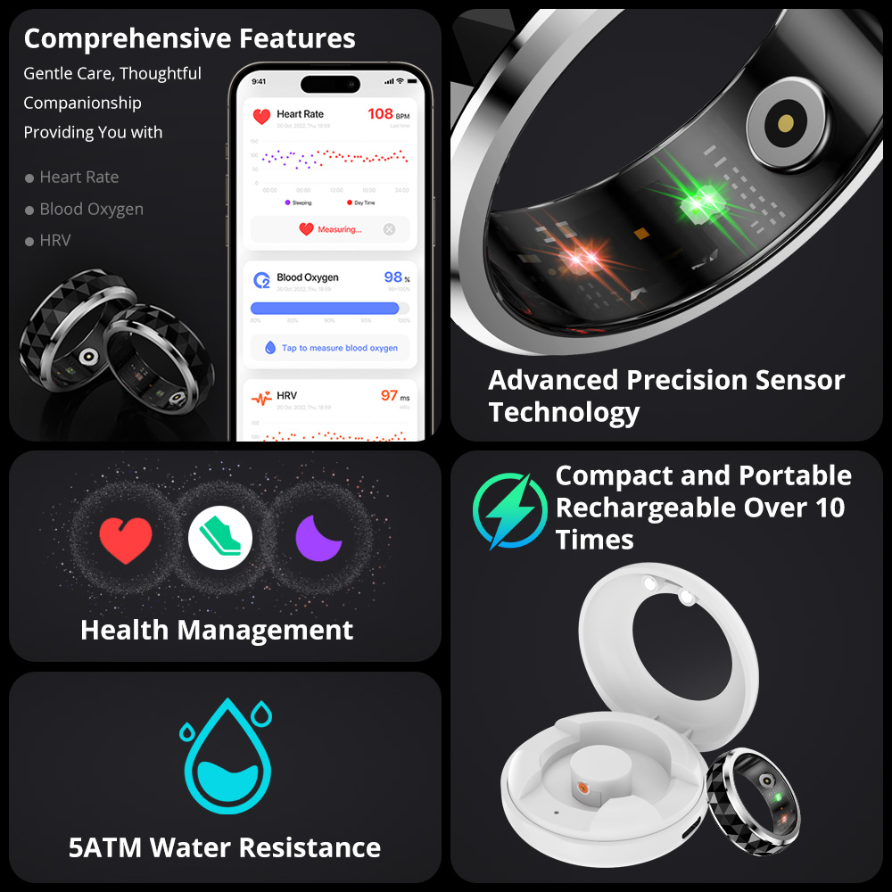 2024 COLMI R11 แหวนสมาร์ท, Fid - Smart Ring Health บทวิจารณ์และราคา