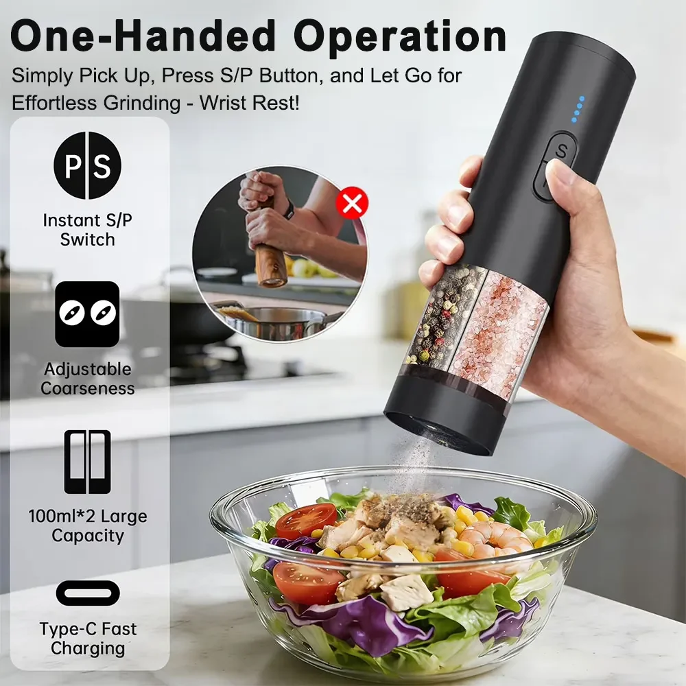 เครื่องบดเกลือและพริกไทยไฟฟ้าแ - Kitchen Electronics Gadgets บทวิจารณ์และราคา