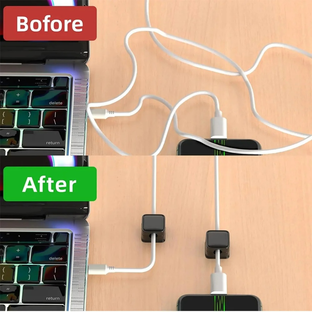 ที่เก็บสายแม่เหล็ก ที่จัดระเบี - Magnetic Charging Cable บทวิจารณ์และราคา