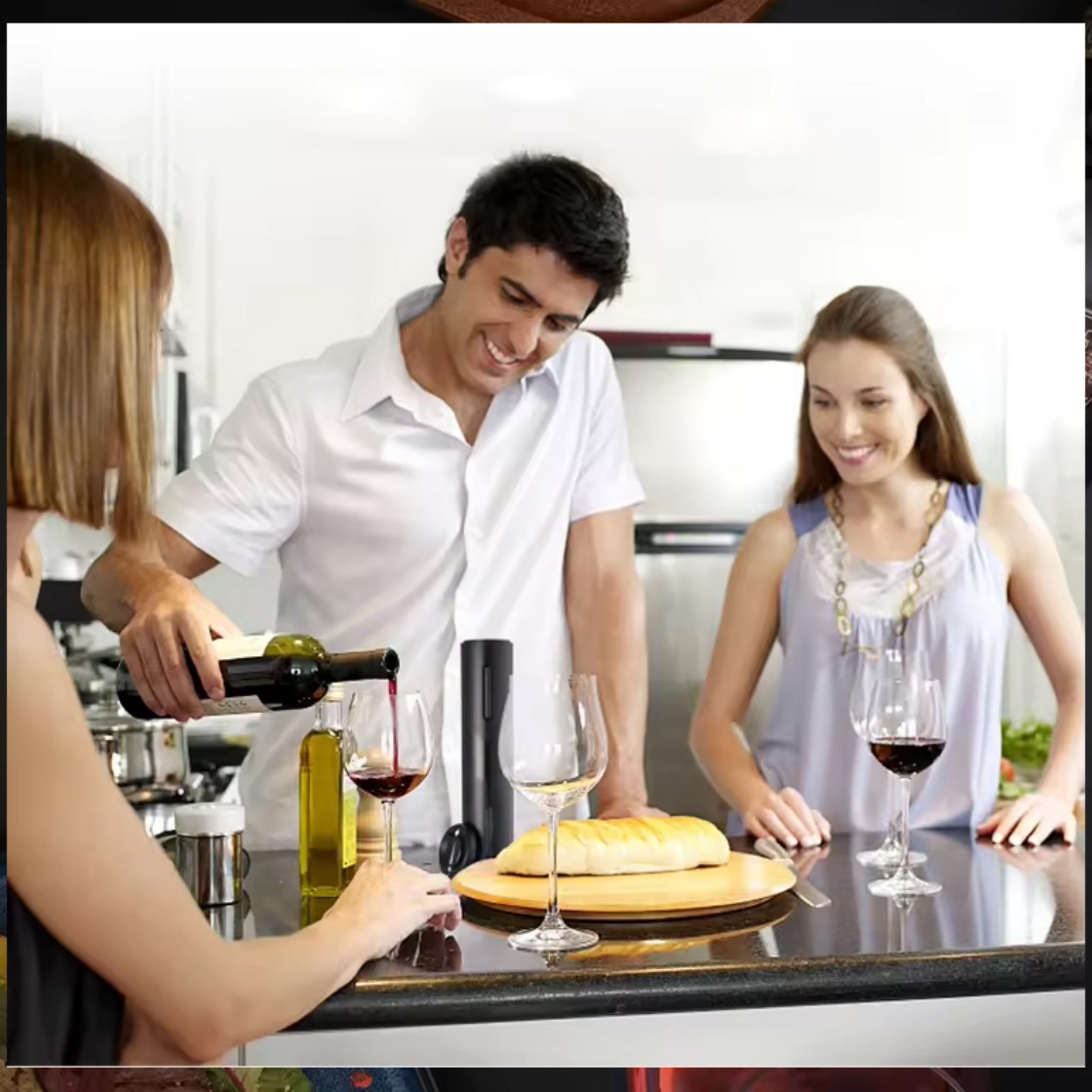 ที่เปิดขวดไวน์ไฟฟ้าอัตโนมัติสี - Kitchen Electronics Gadgets บทวิจารณ์และราคา