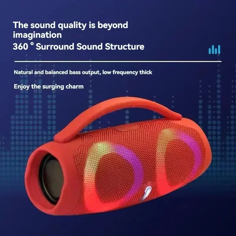 100W ลำโพงบลูทูธพลังสูงแบบพกพา - Bluetooth Speaker Waterproof บทวิจารณ์และราคา