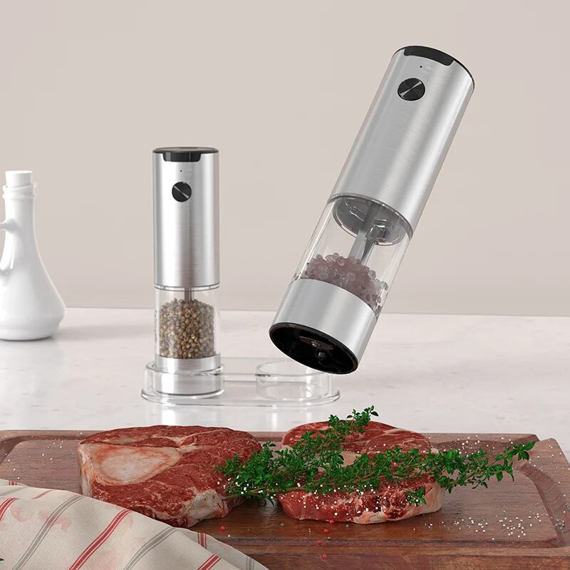 เครื่องบดพริกไทยและเกลือไฟฟ้าท - Kitchen Electronics Gadgets บทวิจารณ์และราคา