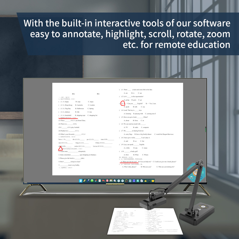 พรีเซนเตอร์ภาพดิจิตอล 4K |   เ - Document Camera Visualizer บทวิจารณ์และราคา