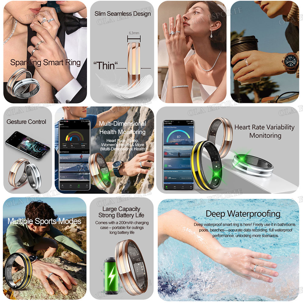 แหวนสมาร์ทบางเฉียบ 6.3 มม. รุ่ - Smart Ring Health บทวิจารณ์และราคา