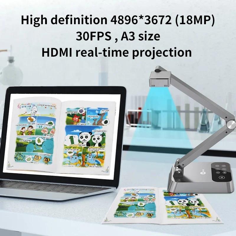 เครื่องฉายภาพพกพาสำหรับการศึกษ - Document Camera Visualizer บทวิจารณ์และราคา