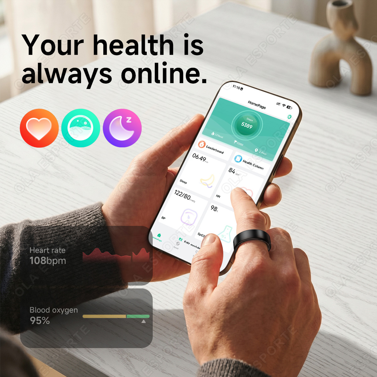 R10 สมาร์ทริงพร้อมเคสชาร์จ แหว - Smart Ring Health บทวิจารณ์และราคา