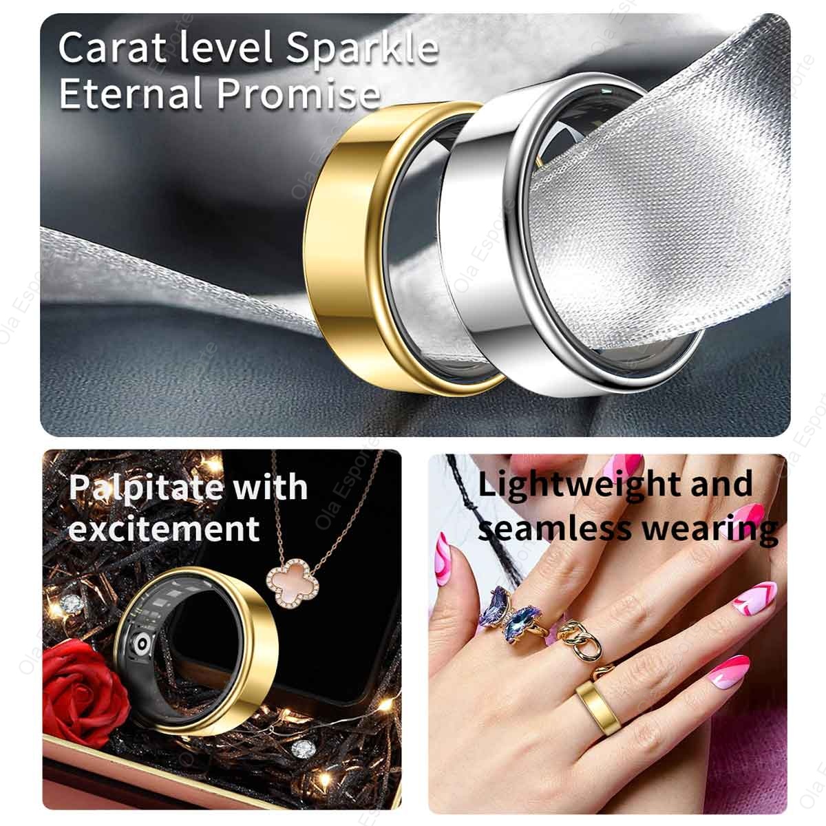 2026 ใหม่แหวนอัจฉริยะอเนกประสง - Smart Ring Health บทวิจารณ์และราคา
